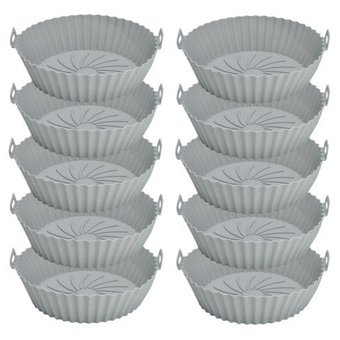 10 Formas Protetor Silicone Fritadeira Redonda Cor Sortida