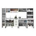 Ver imagem 3 de Cozinha Completa Carol 11 Portas 3 Gavetas Branco - Jcarvalho