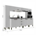 Ver imagem 4 de Cozinha Completa Carol 11 Portas 3 Gavetas Branco - Jcarvalho
