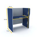 Ver imagem 2 de BAIA P/ TELEMARKETING SIMPLES INICIAL PANDIN MAXXI - AZUL/CINZA ETSI03