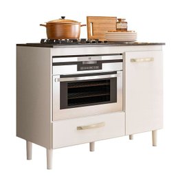 Balcao para Cooktop Fit Branco/branco Nicioli - 2