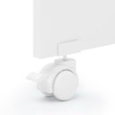 Ver imagem 4 de Rodizio Rb 50 Chapa U 15 Mm Para Berço Branco (Kit Com 4 Un)