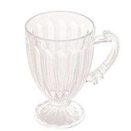 Xícara Taça de Vidro Cristal com Pé Imperial Café 200ml Cafeteira Padaria Expresso Chocolate Quente - 2