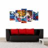 Quadro Impresso Romero Britto Para Pendurar 5 Telas 160x80 - 3