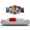 Quadro Impresso Romero Britto Para Pendurar 5 Telas 160x80 - 4