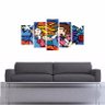Quadro Impresso Romero Britto Para Pendurar 5 Telas 160x80 - 5