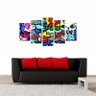 Quadro Decorativo Romero Britto Obra Britto Garden 160x80 - 4