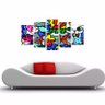 Quadro Decorativo Romero Britto Obra Britto Garden 160x80 - 2