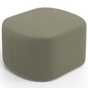 Ver imagem 2 de Puff Decorativo Orgânico para Living Quarto 70cm Doha W01 Bouclê Verde Oliva - Lyam Decor