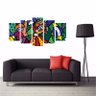 Quadro Decorativo Romero Britto Pintor Brasileiro 160x80 - 4