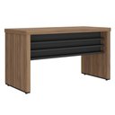 Ver imagem 1 de Mesa Escritorio Tampo Tamburato 136x60 cm Nogal Preto Artany