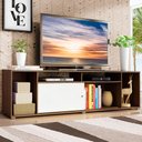 Ver imagem 1 de Rack para Tv até 65 Polegadas Madesa Cancun - Rustic/branco