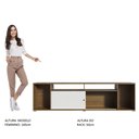 Ver imagem 7 de Rack para Tv até 65 Polegadas Madesa Cancun - Rustic/branco