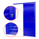Ver imagem 3 de Porta de Correr Suspensa Veneziana Dir L.25 Azul 210x70 Brimak