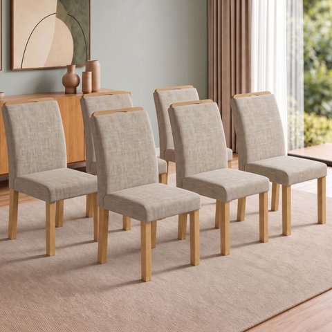 Conjunto 6 Cadeiras para Sala de Jantar Lyra