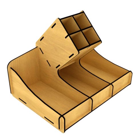 Porta Guardanapo e Sachê em MDF - Kit 10 Unidades