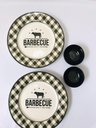 Ver imagem 1 de Jogo de Louça Barbacue de Cerâmica 4 Peças para Churrasco