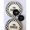 Ver imagem 2 de Jogo de Louça Barbacue de Cerâmica 4 Peças para Churrasco