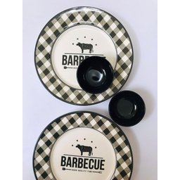 Jogo de Louça Barbacue de Cerâmica 4 Peças para Churrasco - 2