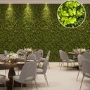 Ver imagem 7 de 7 Painéis Plantas Artificiais Realistas Jardim Vertical 3d Parede Verde Decorativa