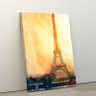Quadro Decorativo 40x60cm Torre Eiffel Para Sala ou Quarto - 2