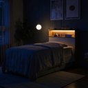 Ver imagem 3 de Cabeceira Solteiro com Nicho e LED 100% MDF Aurora Yescasa