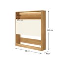 Ver imagem 2 de Cabeceira Solteiro com Nicho e LED 100% MDF Aurora Yescasa