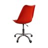 Kit 2 Cadeiras Office com Rodizio Giratória Saarinen - Vermelho - 7