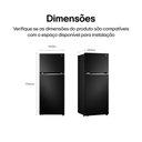 Ver mais imagens de Geladeira Frost Free Top Freezer Preta, 2 Portas 395 Litros Gn-b392px Lg