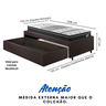 Base Box Cama Solteirão Sapateira Courino e Colchão Gransleep - 4