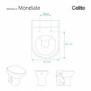 Ver imagem 2 de Assento Sanitário Poliéster Mondiale Água Marinha para Vaso Celite