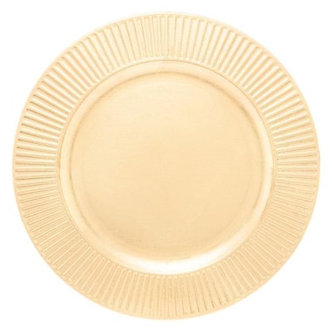 Sousplat Lyor Primer Dourado 33cm