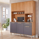 Ver imagem 1 de Kit de Cozinha Compacta Mila 6 Portas 1 Gaveta e 4 Nichos Ci