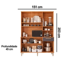 Ver imagem 5 de Kit de Cozinha Compacta Mila 6 Portas 1 Gaveta e 4 Nichos Ci