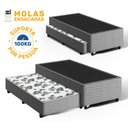 Ver imagem 2 de Cama Box com Auxiliar de Molas Bicama Unique Solteiro 88cm