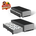 Ver imagem 2 de Cama Box com Auxiliar de Molas Bicama Unique Solteiro 88cm
