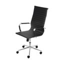 Ver imagem 3 de Cadeira de Escritório Giratória Eames Preta - Alta | Cromada