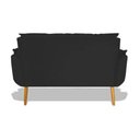 Ver imagem 3 de Namoradeira Decorativa Opala Suede:preto