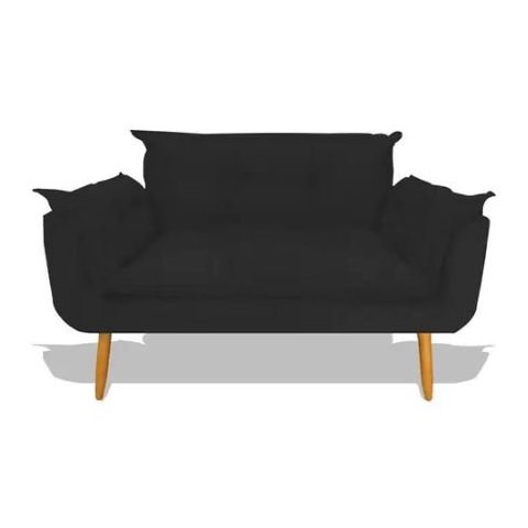 Namoradeira Decorativa Opala Suede:preto
