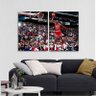 Quadro Michael Jordan Enterrada decorativo em Tecido - 4
