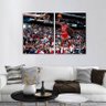 Quadro Michael Jordan Enterrada decorativo em Tecido - 1