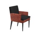 Ver imagem 1 de Cadeira de Jantar Germany Retro Courissimo Preto/nozes Dominic Decor