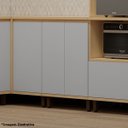 Ver imagem 5 de Balcão para Cozinha 60 Cm 2 Portas Mdf/mdp Aurora Carvalho