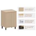 Ver imagem 2 de Balcão para Cozinha 60 Cm 2 Portas Mdf/mdp Aurora Carvalho