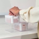 Ver imagem 6 de Kit 2 Organizadores Clear Fresh 2,2l com 2 Cestos para Gelad