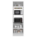 Ver imagem 4 de Torre Quente Glamy 70 cm 3 Portas Branco/Rustic Madesa