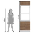 Ver imagem 7 de Torre Quente Glamy 70 cm 3 Portas Branco/Rustic Madesa