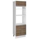 Ver imagem 1 de Torre Quente Glamy 70 cm 3 Portas Branco/Rustic Madesa
