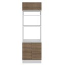 Ver imagem 2 de Torre Quente Glamy 70 cm 3 Portas Branco/Rustic Madesa