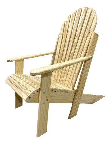Cadeira Pavão Adirondack Área Externa Madeira Tratada Stain - Stain Incolor - Natural - 4